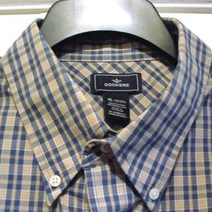 Dockers SS XL Fade Yellow Blue White